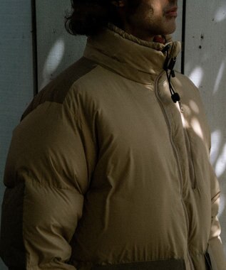 KWD 【日本製/高品質ダウン】BOX DOWN JACKET ダウンジャケット ベージュ