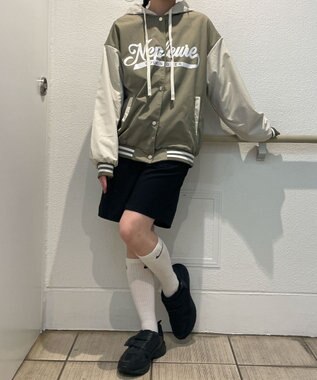 WEGO フード付きブルゾン カーキ