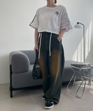 WEGO 2ラインショートT ホワイト