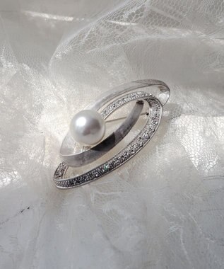 Tiaclasse パール＋ロングブローチ シルバー