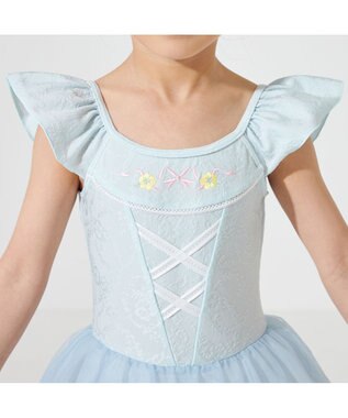 Chacott スカート付レオタード サックスブルー