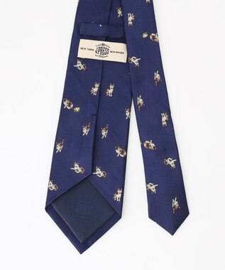 J.PRESS MEN 【JOKE TIE COLLECTION】猫に小判 ネクタイ ネイビー系7