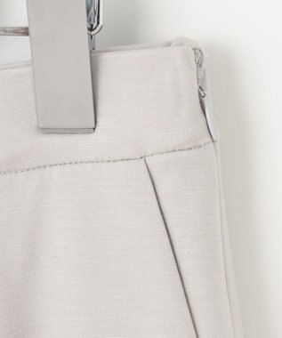 自由区 【好評につき追加生産/洗える】WASHABLEPONTE セミフレアスカート ライトグレー系