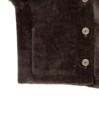 JOSEPH リバーシブル ソフトシアリングジャケット Mushroom