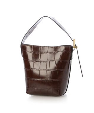 UNBILLION カシュカシュ cachechche / クロコ型押し2wayミニショルダー チョコ