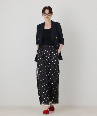 GRACE CONTINENTAL ドットツイルパンツ