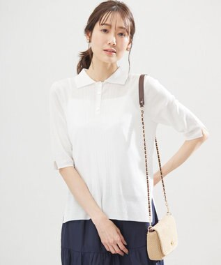 組曲 S シア－ニットポロ アイボリー系