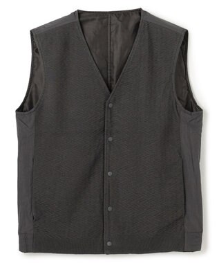 JOSEPH HOMME 【2WAY】パデットニットブロック　リバーシブルベスト グレー系