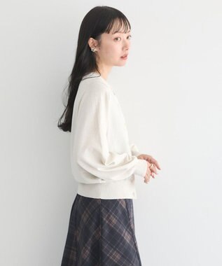 earth music&ecology アンジェリーナラメカーディガン Beige