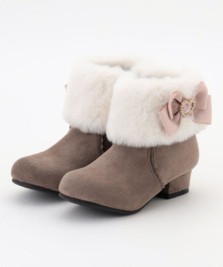 リボンフェイクファーブーツ