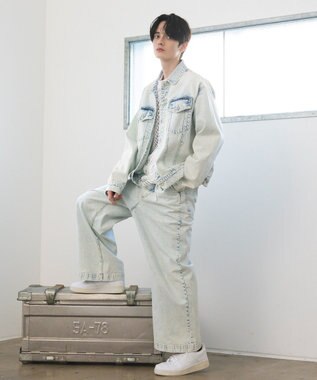 CRAFT STANDARD BOUTIQUE ハイブリーチケミカル加工デニムジャケット Light Indigo