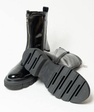 BONTRE 【LucaGrossi/ルカグロッシ】センタージップミドルブーツ ブラック