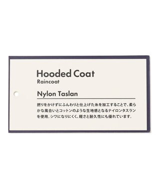 ANY フーデットレインコート ライトグレー