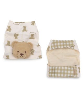 PET PARADISE ペットパラダイス くまちゃん クールベスト 小型犬 ホワイト×ブラウン