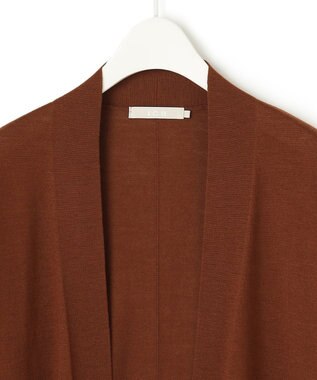 ICB 【洗える】 コンパクトウール カーディガン テラコッタ系