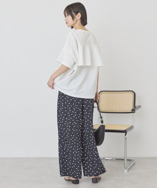 AMERICAN HOLIC 【先行予約】【WEB限定】バックフリル半袖プルオーバー Off White