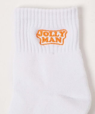 WEGO カラーロゴアンクルソックス オレンジ