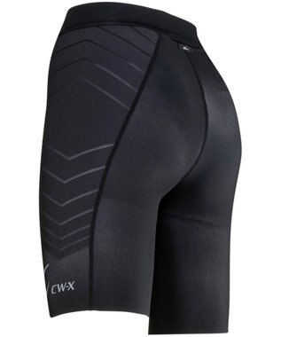 CW-X 【WOMEN】 CW-X 【GOLD'S GYMコラボ】 レディーススポーツタイツ CW-X史上最高の安定感(腰回り) 腹圧サポート ひざ上丈 トレーニング マラソン レディース HPY546 /ワコール ブラック