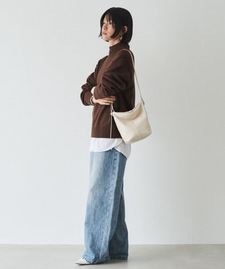 russet レザーミニショルダーバッグ(CE-1657) Ivory