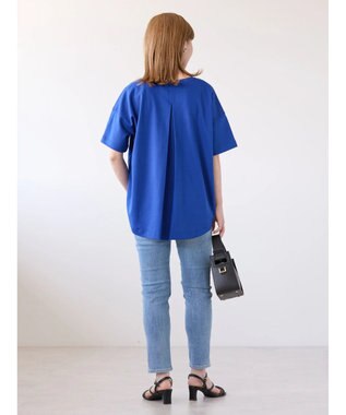 AMERICAN HOLIC 接触冷感バックタックポンチプルオーバー Blue