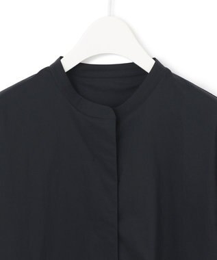 ICB 【洗える】エコナイロンストレッチ プルオーバーブラウス ネイビー系