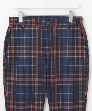 23区GOLF 【MEN】ＴＥＸＢＲＩＤ チェック柄  べーシックシルエットパンツ ネイビー系3
