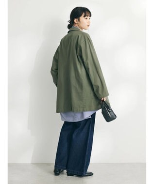 CRAFT STANDARD BOUTIQUE コットンギャバジンＷテーラードジャケット Khaki