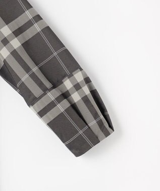 J.PRESS LADIES L ブロックチェックジャガード ワンピース ブラック×ベージュ系