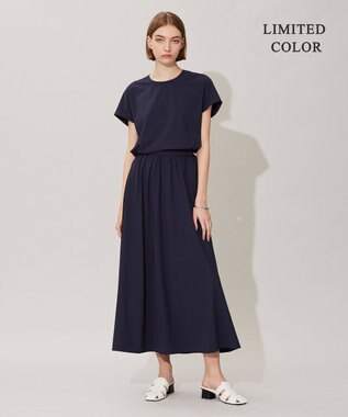 ICB 【接触冷感・UVカット・速乾・洗える】マットスキューバ 半袖プルオーバー ネイビー系［WEB限定］