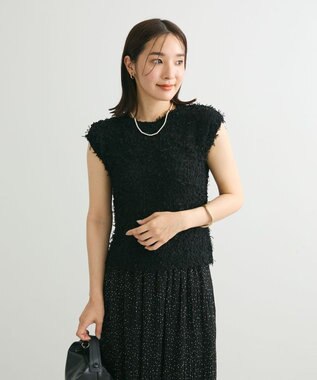 Green Parks ・ｓｗｉｎｇ　ｂｙ　チュールヤーンプルオーバー Black