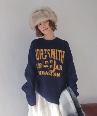 WEGO 【ユニセックス着用ITEM/MLサイズ展開/25年秋冬新作】ファジーグラフィックプルオーバー