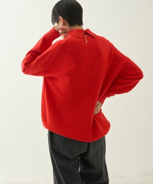 AMERICAN HOLIC ブラッシュヤーンタートルネックニットプルオーバー Red