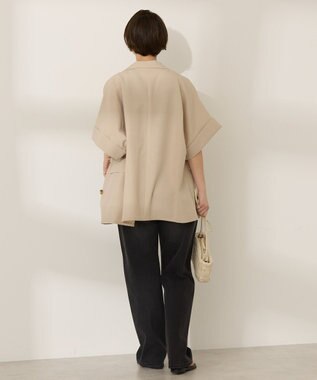 AMERICAN HOLIC テーラード半袖ジャケット Beige