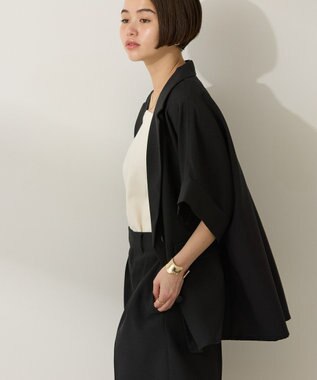 AMERICAN HOLIC テーラード半袖ジャケット Beige