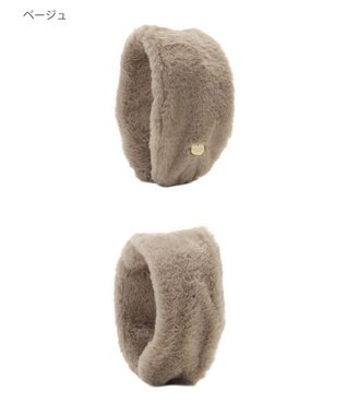 MOONBAT PAUL&JOE ACCESSOIRES(ポール&ジョー)カチューシャ イヤマフ ネコチャーム付 ベージュ
