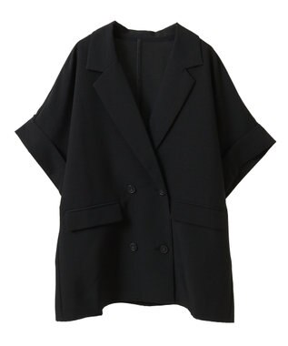 AMERICAN HOLIC テーラード半袖ジャケット Beige