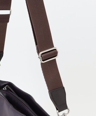 LA BAGAGERIE コーティングキャンバス 2WAYショルダーバッグ パープル