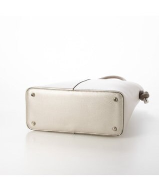 UNBILLION cachecache 丸ハンドルスクエアバケツワンショルダー シルバー