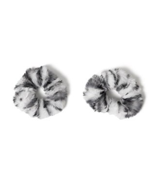 WEGO L2Pレオパードファーヘアゴム ホワイト