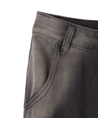 WEGO スリットダメージルーズデニム ブラック