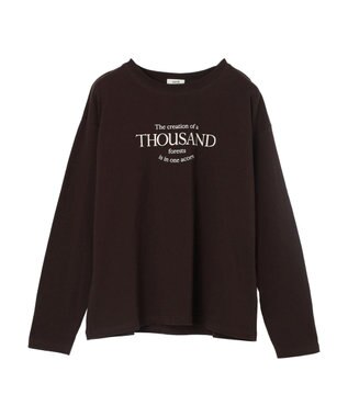 earth music&ecology レギュラーロゴロンＴｅｅ Brown