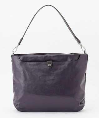 LA BAGAGERIE コーティングキャンバス 2WAYショルダーバッグ パープル