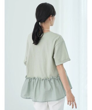 earth music&ecology ドッキングギャザープルオーバー Mint Green