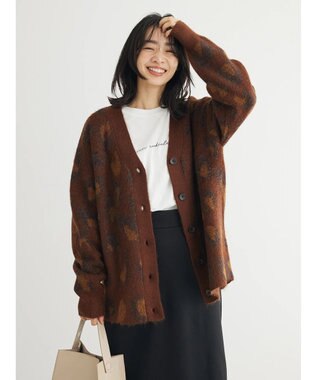 Green Parks 柄アソートニットカーディガン C