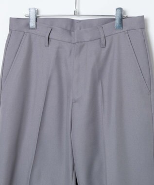 WEGO 【SCHOOLITEM】メンズスクールセミワイドスラックス グレー