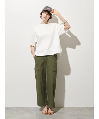 AMERICAN HOLIC 接触冷感裾ラウンドカットプルオーバー Off White