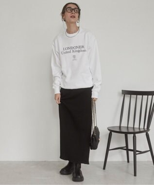 WEGO 【ANGIE VINTAGE】カレッジロゴスウェット ホワイトその他