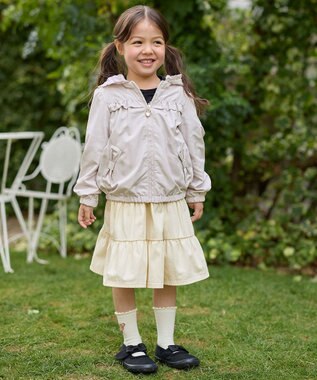 ANY KIDS シャカシャカ リバーシブルゾン ミルクティー