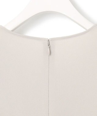 ICB 【WEB限定・洗える】BackSatinGeorgette ラッフルブラウス ベージュ系