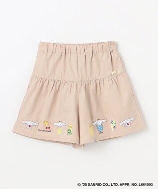 ANY KIDS 【any FAM ×サンリオキャラクターズ】裾刺繍 キュロット シナモロール×ベージュ